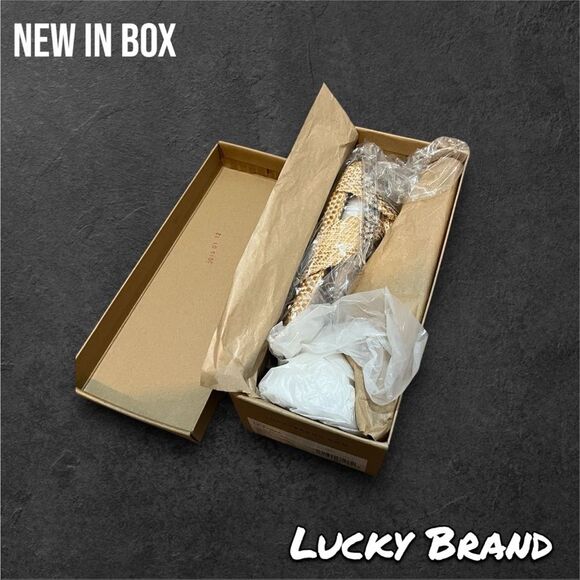 New Lucky Brand womens sandal Chevron Slides - Picture 2 of 6